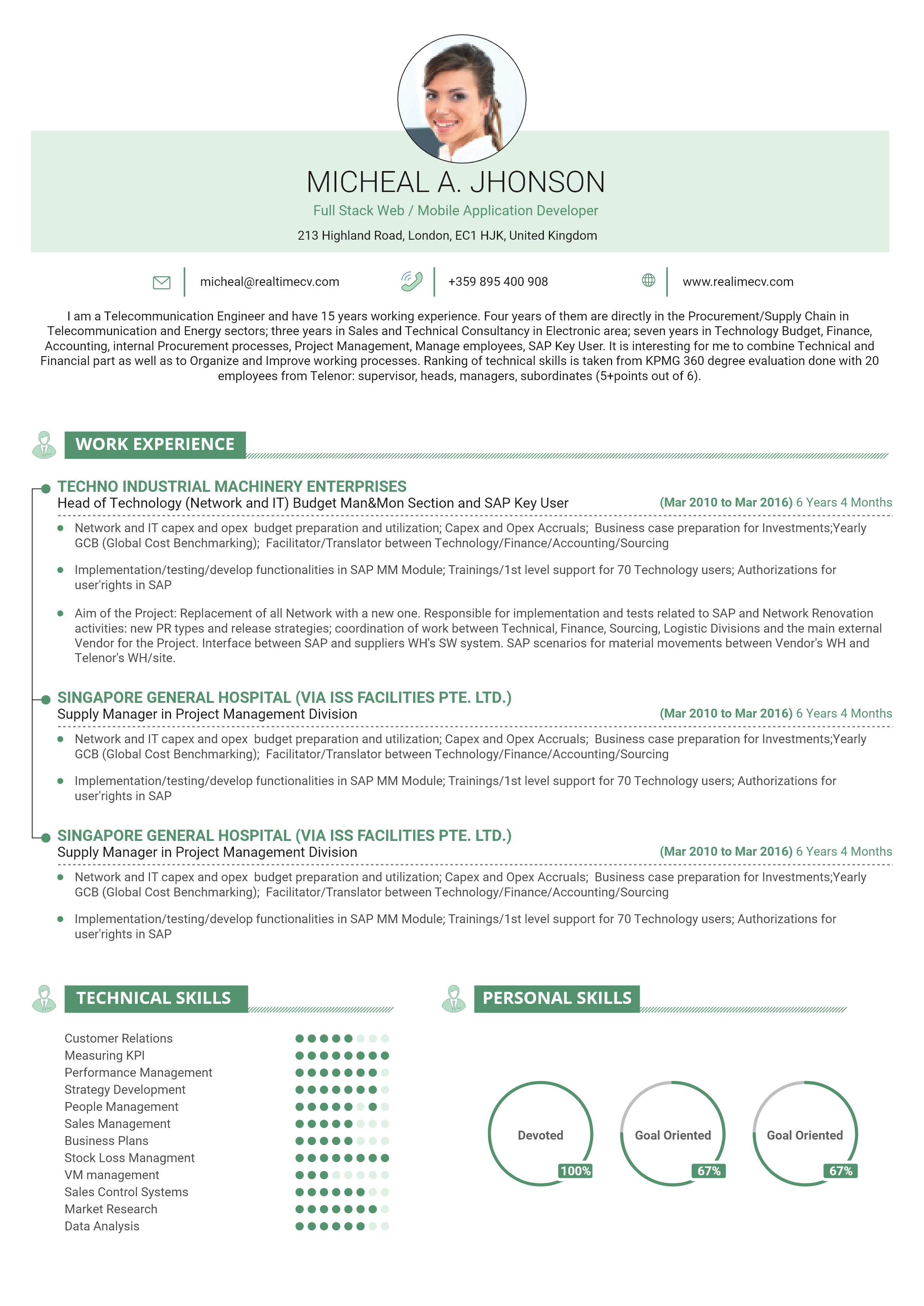 Sleek Resume Builder