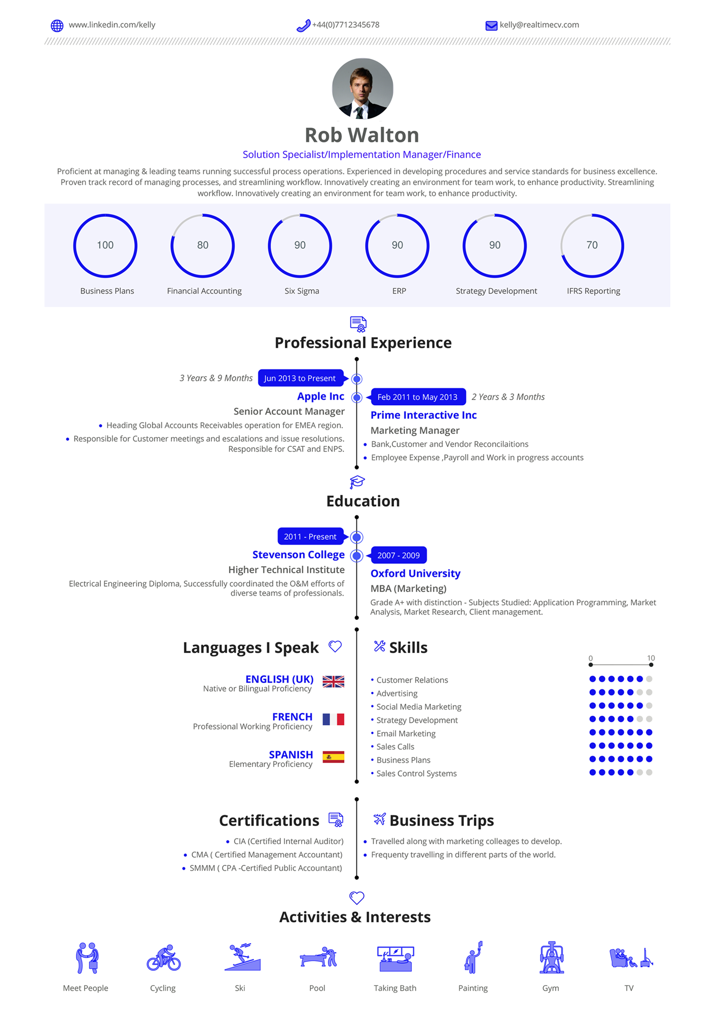 Timeline Resume Builder